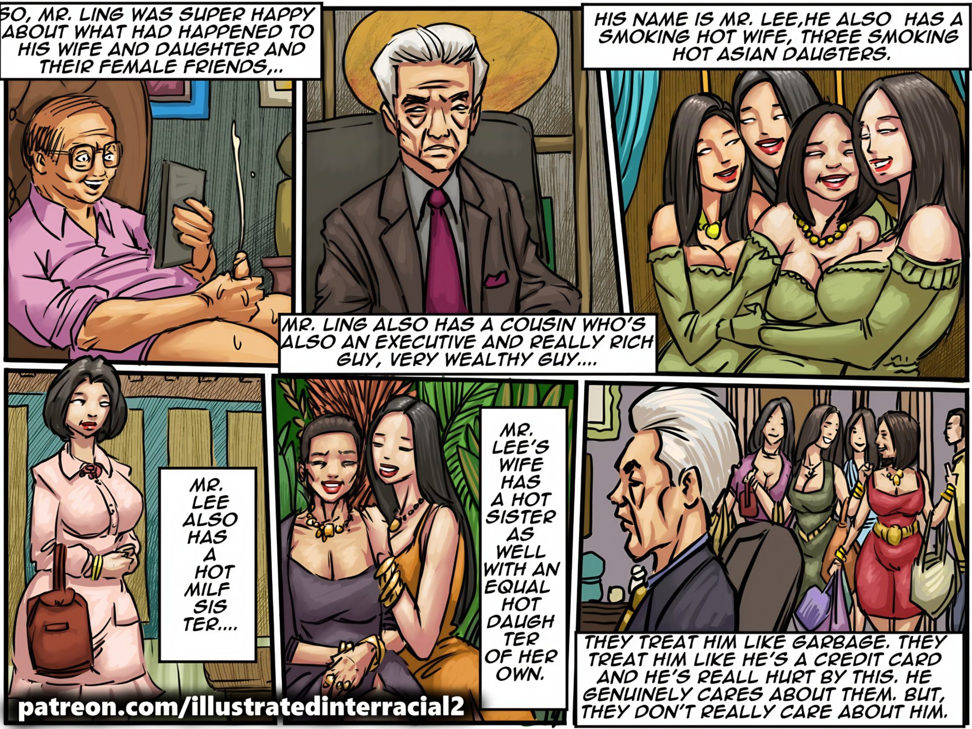 The Ling Family By Illustratedinterracial